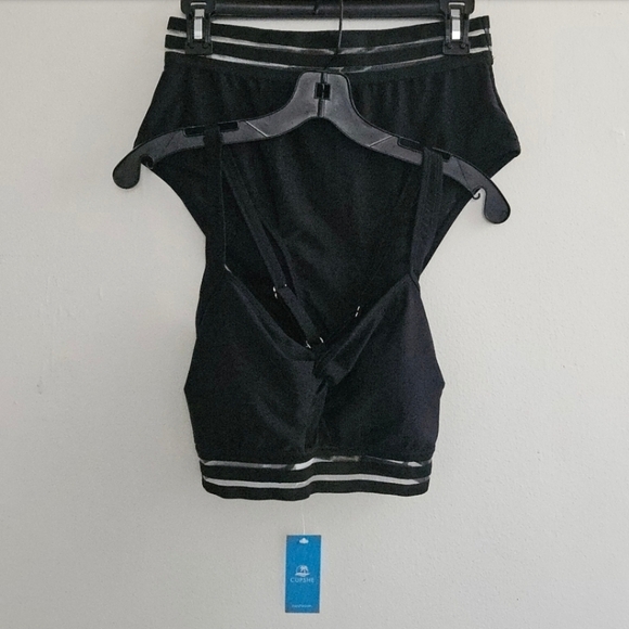 CUPSHE BLACK MESH BIKINI WOMEN'S SUZE LARGE - Picture 5 of 7